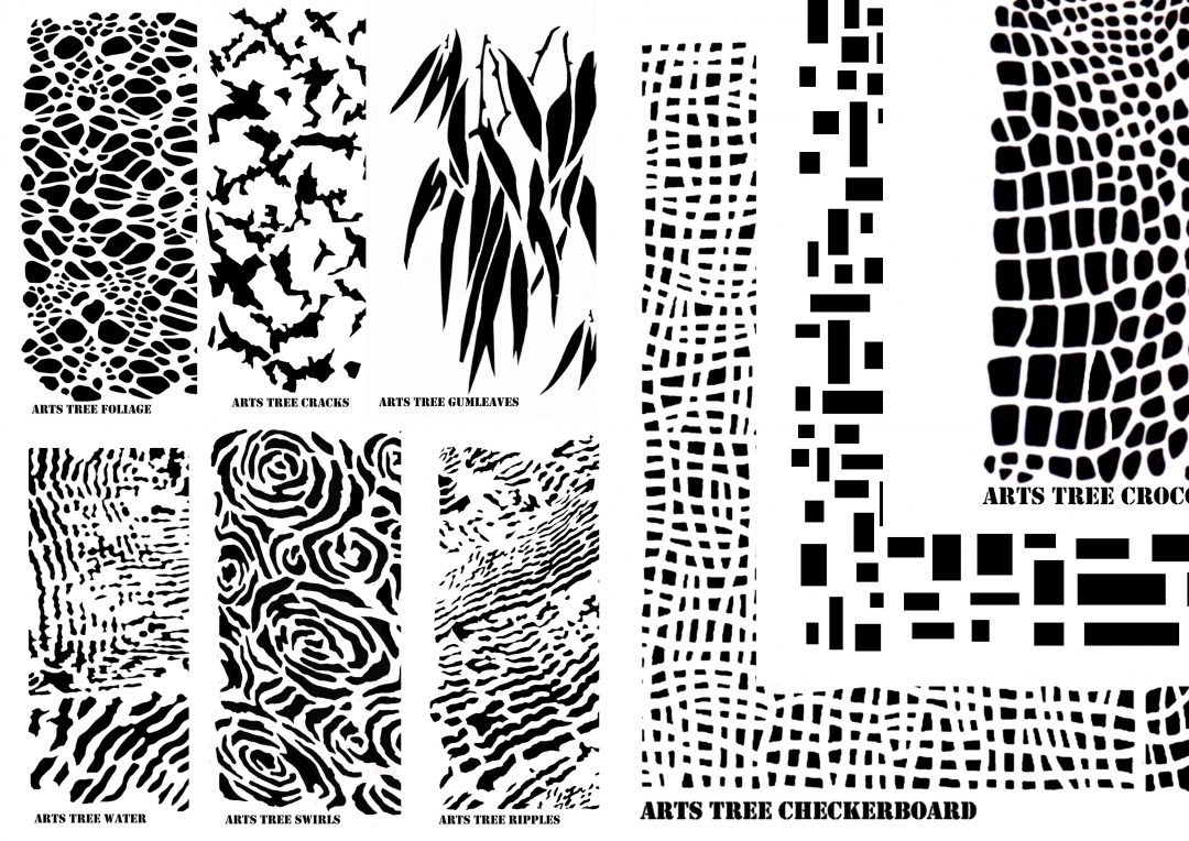 Digital Stencil Template - 9 Design multipack ~ Artstree