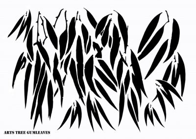 Digital Stencil Template - Gum leaves ~ Artstree